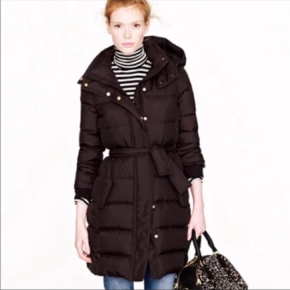 J. Crew Jackets & Blazers - J.crew tie waist puffer coat